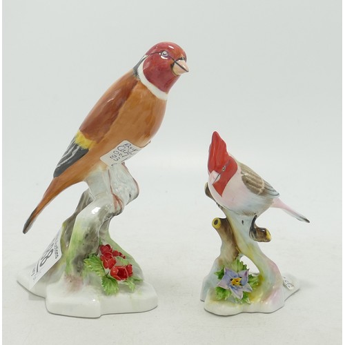 370 - Royal Doulton Orange Canary & Red Crested Cardinal (2)