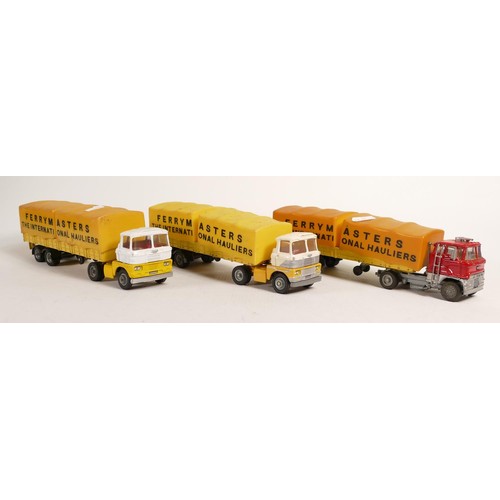 1716 - Vintage overpainted Corgi Major articulated lorry model toy lorries. (3)