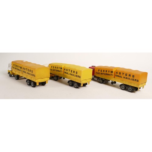 1716 - Vintage overpainted Corgi Major articulated lorry model toy lorries. (3)