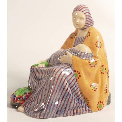 460 - Royal Doulton early earthenware figure Madonna of the Square HN613 C1927. (neck a/f).