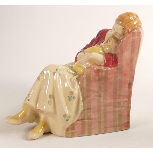 458 - Early Royal Doulton figure Contentment HN577, impressed L Harradine to the rear, and date for 1924, ... 