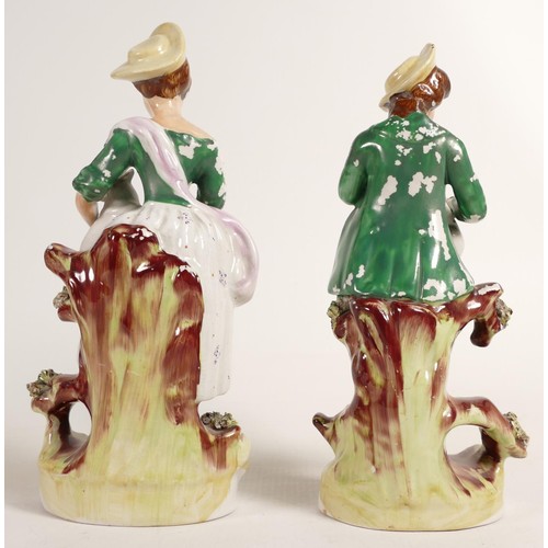 778 - Two pastoral Staffordshire figures from the 'Thomas Parr' factory c.1860. tallest 23.5cm (2)