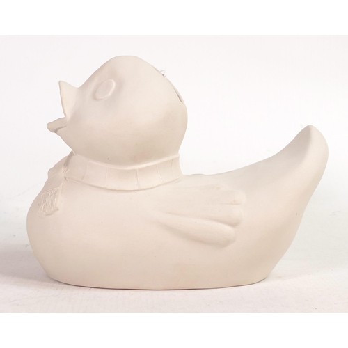 80 - Wade bisque Hubb Duck money box. Height 15cm. This was removed from the archives of the Wade factory... 