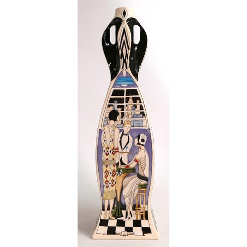 914A - Moorcroft prestige Manhattan Charleston vase. Numbered edition 33 and signed by designer Paul Hildit... 