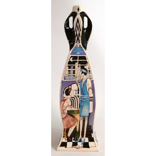 914A - Moorcroft prestige Manhattan Charleston vase. Numbered edition 33 and signed by designer Paul Hildit... 