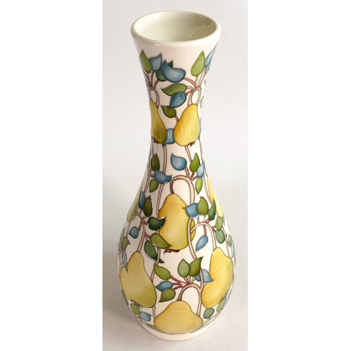 914E - Moorcroft William Pear vase. Limited edition 13/30 and signed by designer Emma Bossons. Height 41cm