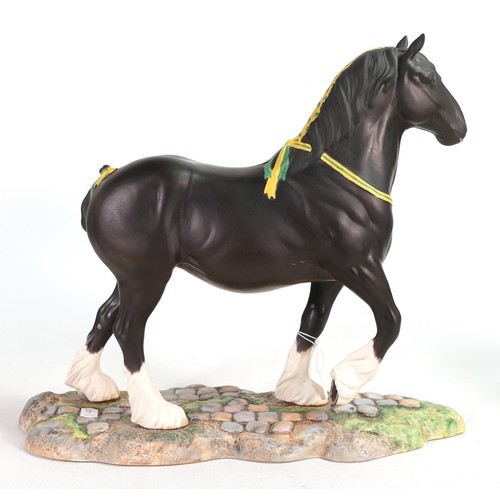 390A - Royal Doulton large Champion Shire horse Peakstone Lady Margaret DA237