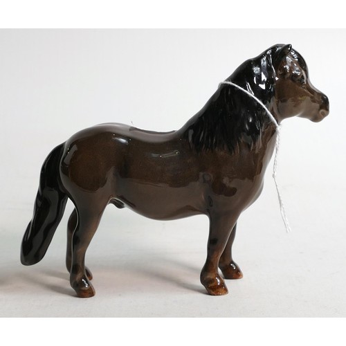 645 - Beswick Shetland pony Eschonchan Ronay in charcoal grey colourway. 1648