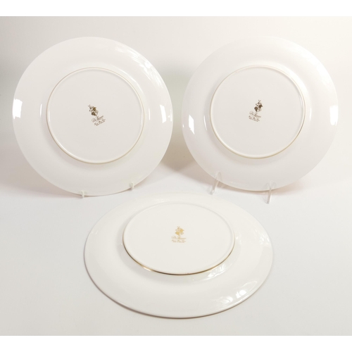 11 - De Lamerie Fine Bone China, heavily gilded special commision dinner plates , specially made high end... 