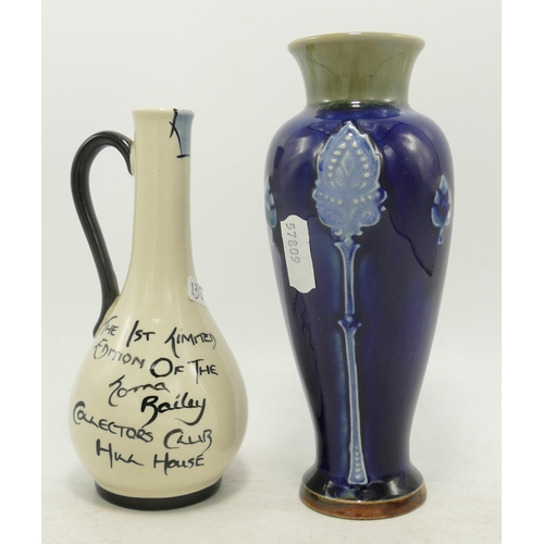 135 - Lorna Bailey the 1st limited edition of collectors club Hull house vase together with Royal Doulton ... 