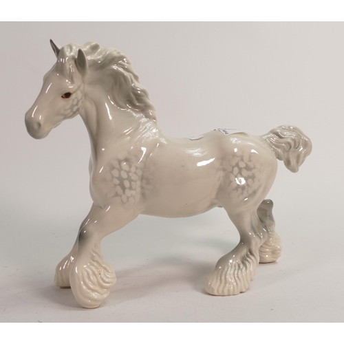 60 - Beswick Grey Cantering Shire Horse 975