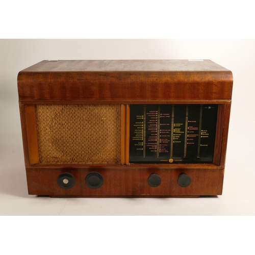 610 - Teak Cased Pye Vintage Radio