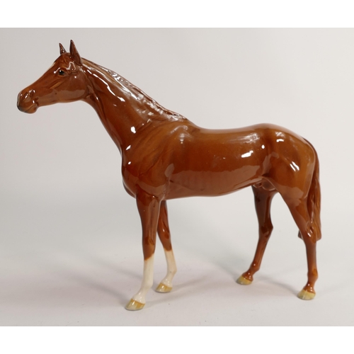 63 - Beswick Chestnut Large Racehorse 1564(a/f)