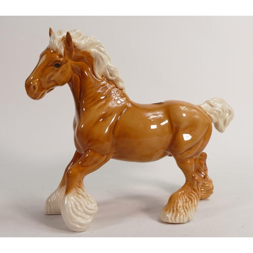 65 - Beswick Palomino Cantering Shire 975(a/f)