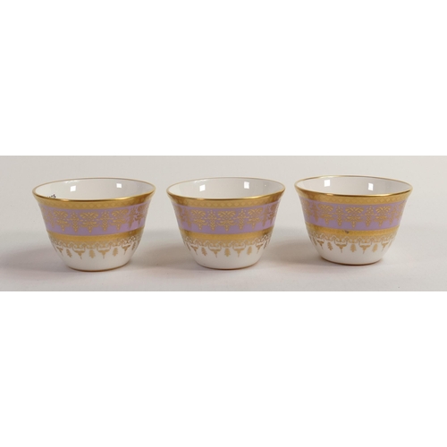 9 - De Lamerie Fine Bone China heavily gilded Tea Bowls, specially made high end quality item, Made in E... 