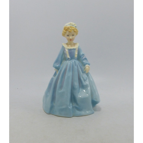 183 - Royal Worcester Figure Mothers Dress, Blue Colour way