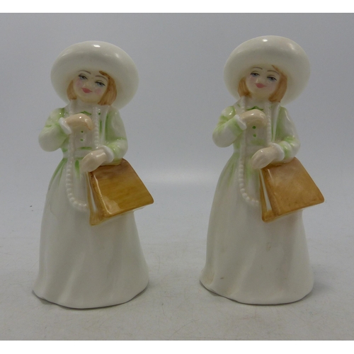 198 - Royal Doulton Small Lady Figures Almost Grown Hn3425 x 2(2)