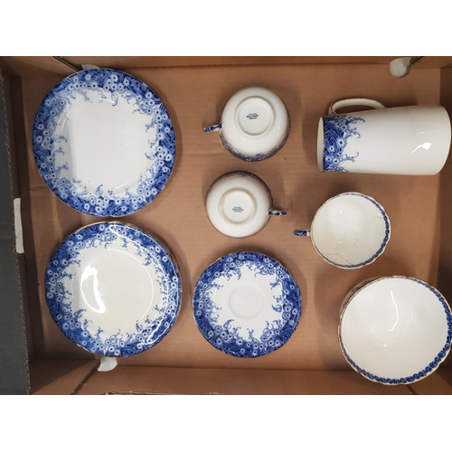 19 - A collection of Royal Doulton mixed tea ware items (1 tray).