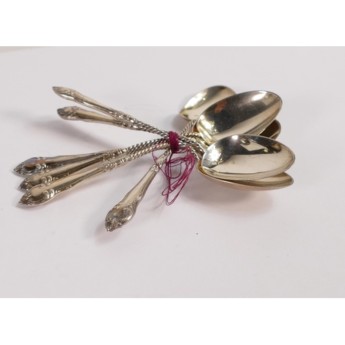 788 - Set of hallmarked Silver spoons, 44.9g.