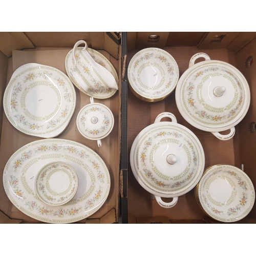 19 - A collection of Royal Doulton mixed tea ware items (1 tray).