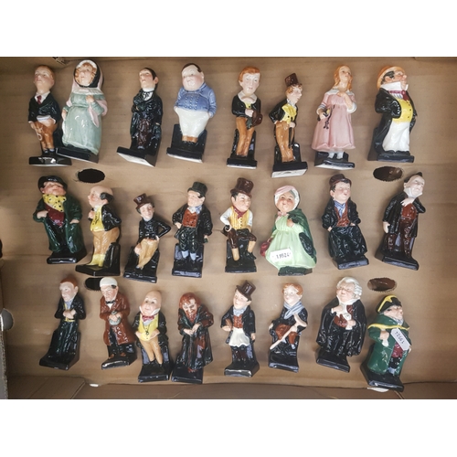 59 - Royal Doulton Charles Dickens figurines, original complete set of 24. (1 Tray)