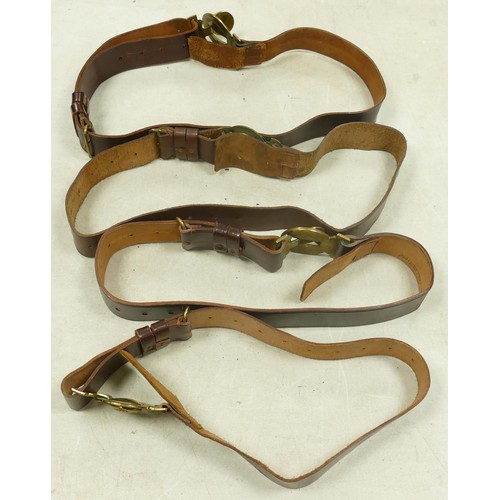 361 - A collection of 4 vintage Boys Brigade leather belts.