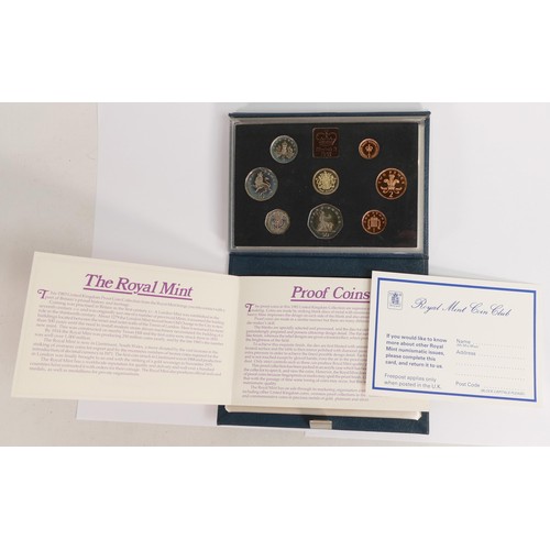 657 - A collection of United Kingdom proof coin sets by Royal mint. Comprising of 1983 x 2, 1984 x 2, 1985... 