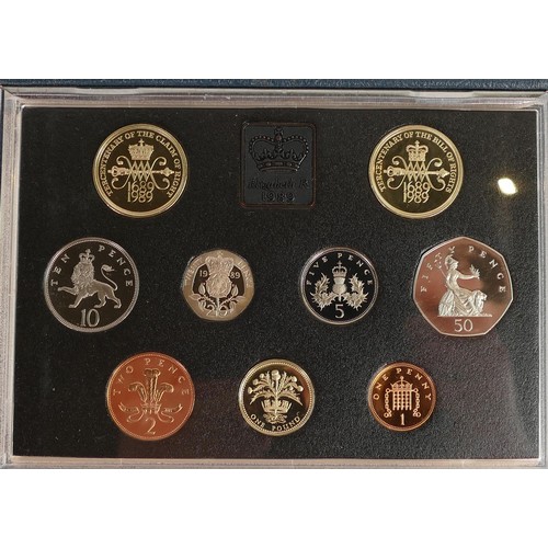 657 - A collection of United Kingdom proof coin sets by Royal mint. Comprising of 1983 x 2, 1984 x 2, 1985... 