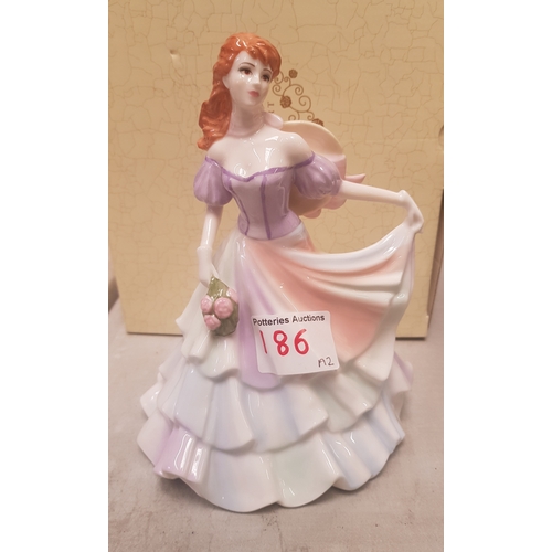 186 - Coalport lady figure 'Sentiment picked especially for you' with box