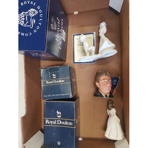 314 - Three Royal Doulton items to include 'First Performance' HN3605, Small Character Jug 'Michael Doulto... 