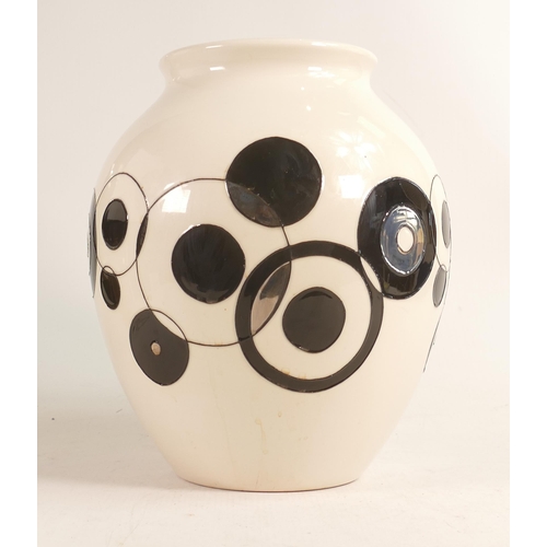 431 - Moorcroft Trial Vase designed by Nicola Slaney, decorated with repeating concentric circle pattern. ... 