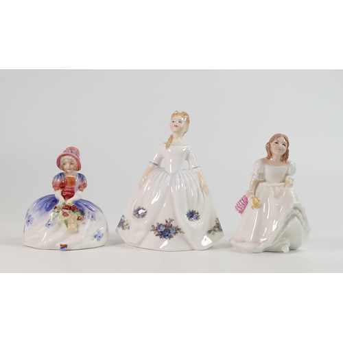 441 - Royal Doulton Lady Figures Lynsey Hn3443 , Monica Hn1467 & Hn3483, all boxed (3)