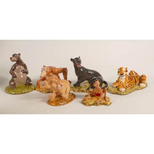 443 - Royal Doulton Jungle Book figures: including Shere Khan JB5, King Louie JJB7, Bagheera JB4, Baloo JB... 