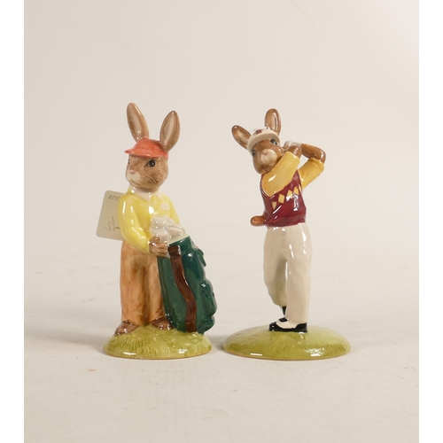 467 - Royal Doulton Bunnykins Figures to include Caddy & Golfer, both boxed(2)