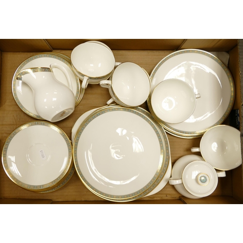 27 - Royal Doulton Athens Patterned Part Tea Set (some seconds noted)