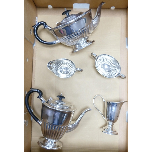 272 - English Made Silver Plated Tea Service & similar jug