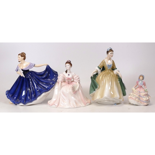 319 - Royal Doulton Lady Figures  Elaine Hn4718, Elegance Hn2264, Hannah Hn3849 & similar Hedrow figure (4... 