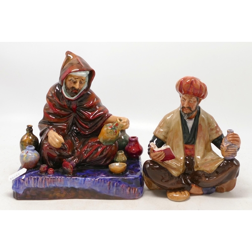 325 - Royal Doulton Character Figures The Potter Hn1493 (a/f) Omar Khayyam Hn2247(2)