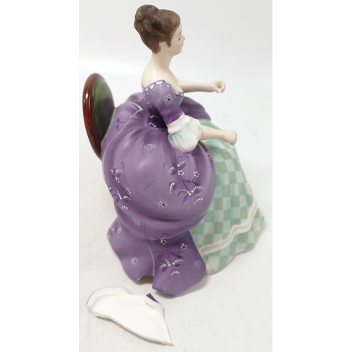 332 - Royal Doulton Limited edition Lady Musician Figures Viola D'Amore HN2797  &  French Horn HN2795, bot... 