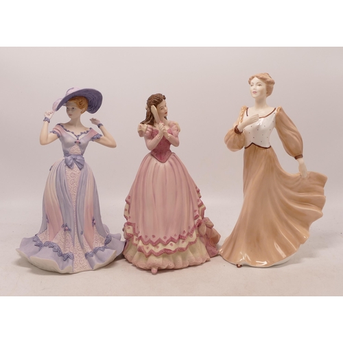 343B - Coalport lady figures to include Regents park, Gala Occasion and  Antonia (3)