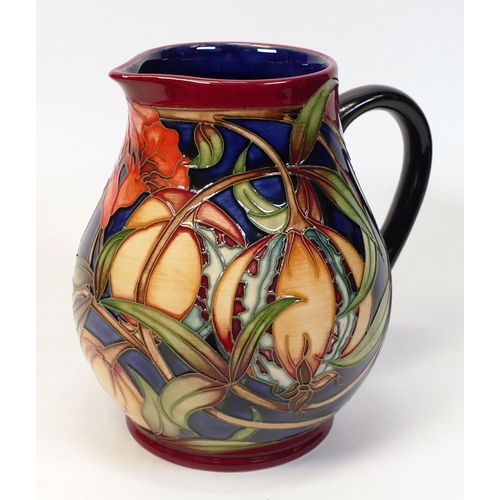 204 - Moorcroft Pleviana Patterned Jug, height 14cm