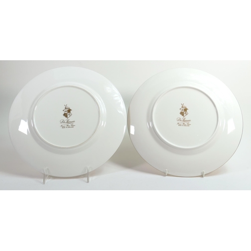 21 - De Lamerie Fine Bone China Garland Patterned Dinner Plates , specially made high end quality item, d... 