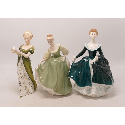 280 - Royal Doulton seconds Lady Figures to include Fair Lady Hn2193, Janine Hn2461 & Veneta Hn2722(3)