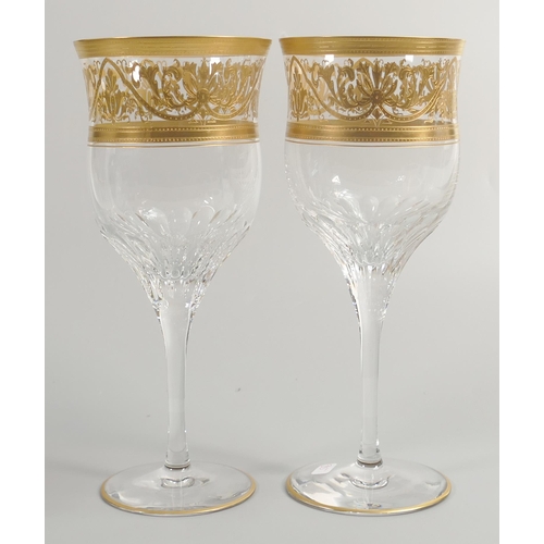 35 - De Lamerie Fine Bone China heavily gilded Wine Glass  , specially made high end quality item, Made i... 