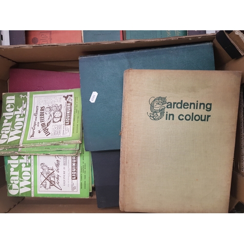 36 - A collection of vintage Hard back gardening books to include 1963 Gardening in colour, 1940s garden ... 