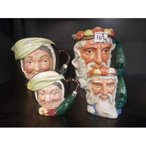 163 - Royal Doulton Large & Small seconds characters jugs of Sairey Gamp D5528 & D5451 Royal Doulton Large... 