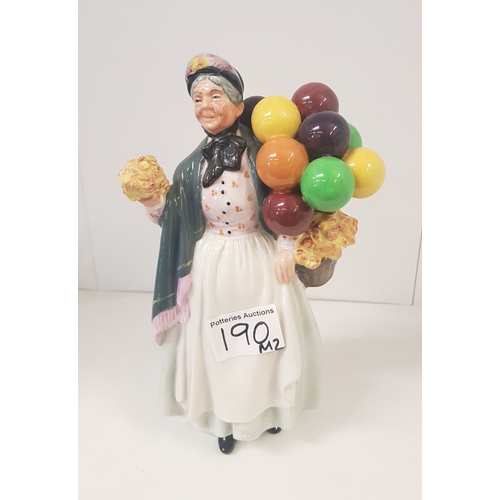 190 - Royal Doulton Character figure Biddy Penny Farthing HN1843