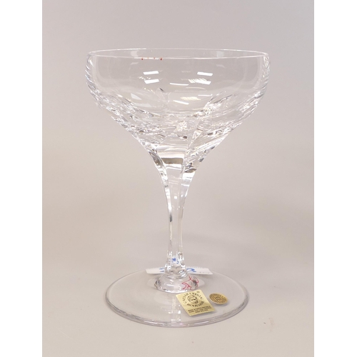 471 - Caesar Crystal for De Lamerie Fine Bone China heavy Undecorated Glass Crystal Champagne Bowls , heig... 