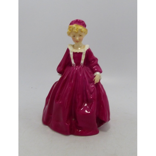 485 - Royal Worcester Figure Mothers Dress, Pink Colour way