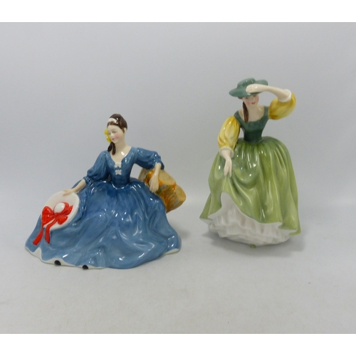 490 - Royal Doulton Lady figures Elyse Hn2429 & Buttercup Hn2309(2)